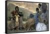 El Baño De Curriyo, 1910-Jose Villegas-Framed Stretched Canvas