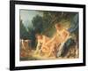 El baño de Diana. Museo de Louvre. Paris.-Francois Boucher-Framed Giclee Print