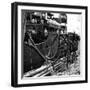 El Barco Oil Being Piped into Texaco and Socony-Vacuum Tankers-null-Framed Photographic Print