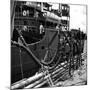 El Barco Oil Being Piped into Texaco and Socony-Vacuum Tankers-null-Mounted Photographic Print