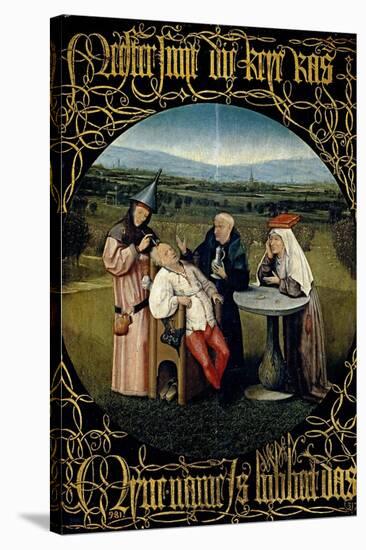 El Bosco / 'Extracting the Stone of Madness', ca. 1490, Flemish School, Oil on panel, 48,5 cm x...-HIERONYMUS BOSCH-Stretched Canvas