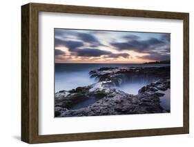 El Bufadero, a Geologic Rock Formation at the Coast at Sunrise, Gran Canaria-P. Kaczynski-Framed Photographic Print