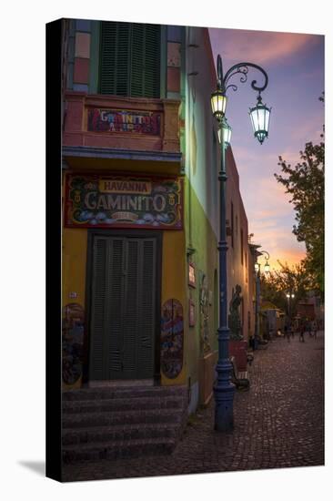 El Caminito at Dusk, La Boca, Buenos Aires, Argentina, South America-Ben Pipe-Stretched Canvas