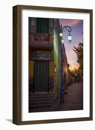 El Caminito at Dusk, La Boca, Buenos Aires, Argentina, South America-Ben Pipe-Framed Photographic Print