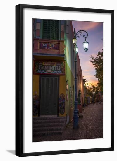 El Caminito at Dusk, La Boca, Buenos Aires, Argentina, South America-Ben Pipe-Framed Photographic Print