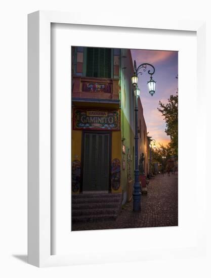 El Caminito at Dusk, La Boca, Buenos Aires, Argentina, South America-Ben Pipe-Framed Photographic Print