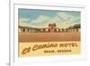 El Camino Motel, Drain, Oregon-null-Framed Art Print