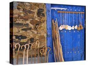 El Camino Pilgrimage to Santiago De Compostela, Scallop Shells and Walking Sticks, Galicia, Spain-Ken Gillham-Stretched Canvas