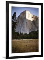 El Cap as Seen from the Valley Floor of Yosemite National Park, California-Dan Holz-Framed Photographic Print
