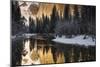 El Capitan above the Merced River in winter, Yosemite National Park, California, USA-Russ Bishop-Mounted Photographic Print