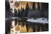 El Capitan above the Merced River in winter, Yosemite National Park, California, USA-Russ Bishop-Mounted Photographic Print