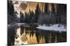 El Capitan above the Merced River in winter, Yosemite National Park, California, USA-Russ Bishop-Mounted Photographic Print