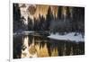 El Capitan above the Merced River in winter, Yosemite National Park, California, USA-Russ Bishop-Framed Photographic Print