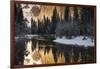 El Capitan above the Merced River in winter, Yosemite National Park, California, USA-Russ Bishop-Framed Photographic Print