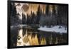 El Capitan above the Merced River in winter, Yosemite National Park, California, USA-Russ Bishop-Framed Photographic Print