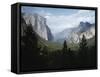 El Capitan and Bridal Veil Falls Visible in Wide Angle View of Yosemite National Park-Ralph Crane-Framed Stretched Canvas