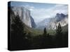El Capitan and Bridal Veil Falls Visible in Wide Angle View of Yosemite National Park-Ralph Crane-Stretched Canvas