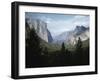 El Capitan and Bridal Veil Falls Visible in Wide Angle View of Yosemite National Park-Ralph Crane-Framed Photographic Print