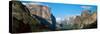 El Capitan and Half Dome Rock Formations, Yosemite National Park, California-null-Stretched Canvas