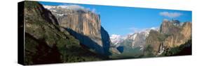 El Capitan and Half Dome Rock Formations, Yosemite National Park, California-null-Stretched Canvas