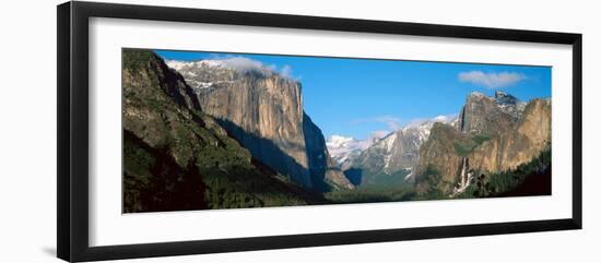 El Capitan and Half Dome Rock Formations, Yosemite National Park, California-null-Framed Premium Photographic Print