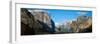 El Capitan and Half Dome Rock Formations, Yosemite National Park, California-null-Framed Premium Photographic Print