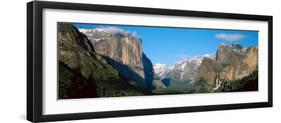 El Capitan and Half Dome Rock Formations, Yosemite National Park, California-null-Framed Photographic Print