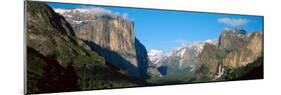 El Capitan and Half Dome Rock Formations, Yosemite National Park, California-null-Mounted Photographic Print