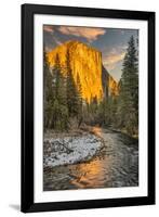 El Capitan and Merced River, Yosemite, California.-John Ford-Framed Photographic Print