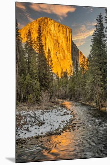 El Capitan and Merced River, Yosemite, California.-John Ford-Mounted Photographic Print