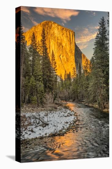 El Capitan and Merced River, Yosemite, California.-John Ford-Stretched Canvas