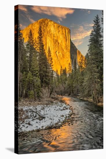 El Capitan and Merced River, Yosemite, California.-John Ford-Stretched Canvas