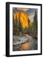 El Capitan and Merced River, Yosemite, California.-John Ford-Framed Photographic Print