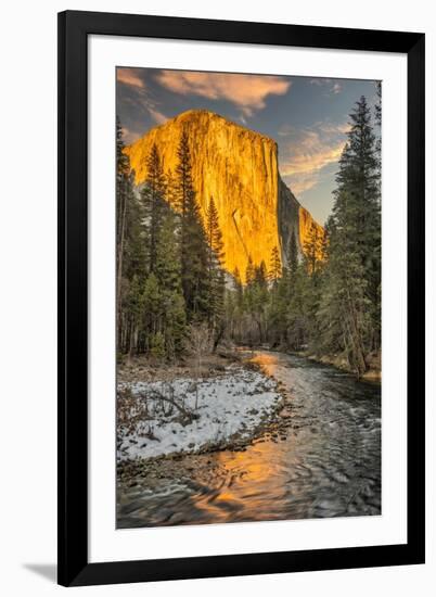 El Capitan and Merced River, Yosemite, California.-John Ford-Framed Photographic Print