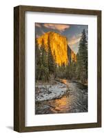 El Capitan and Merced River, Yosemite, California.-John Ford-Framed Photographic Print