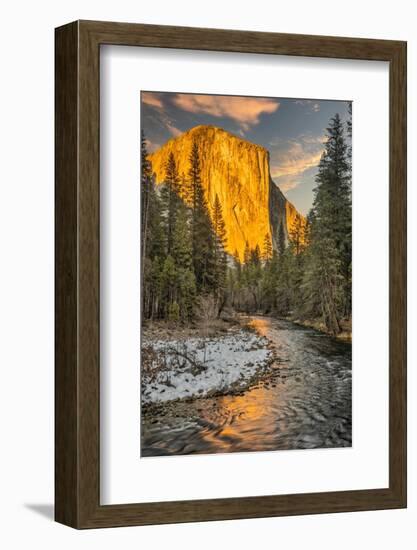 El Capitan and Merced River, Yosemite, California.-John Ford-Framed Photographic Print