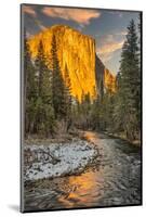 El Capitan and Merced River, Yosemite, California.-John Ford-Mounted Photographic Print