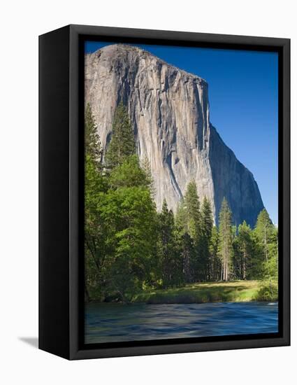 El Capitan and Merced River. Yosemite National Park, CA-Jamie & Judy Wild-Framed Stretched Canvas