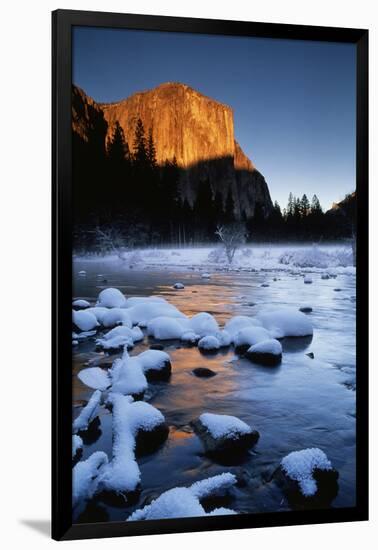 El Capitan and Merced River, Yosemite National Park, California, USA-Christopher Bettencourt-Framed Premium Photographic Print