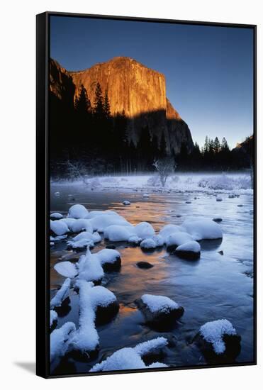 El Capitan and Merced River, Yosemite National Park, California, USA-Christopher Bettencourt-Framed Stretched Canvas