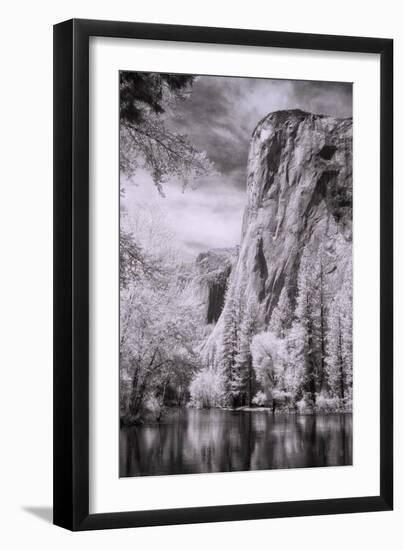 El Capitan and the Merced River, Infrared-Vincent James-Framed Premium Photographic Print