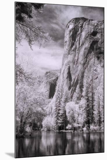 El Capitan and the Merced River, Infrared-Vincent James-Mounted Premium Photographic Print