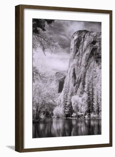 El Capitan and the Merced River, Infrared-Vincent James-Framed Photographic Print