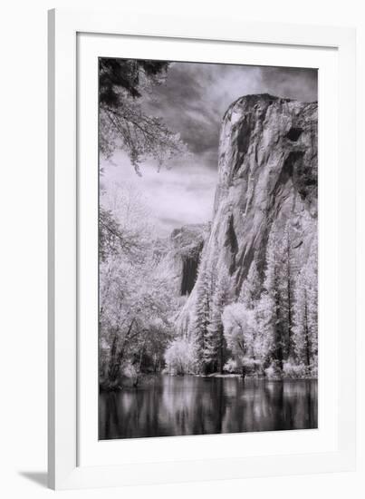 El Capitan and the Merced River, Infrared-Vincent James-Framed Photographic Print