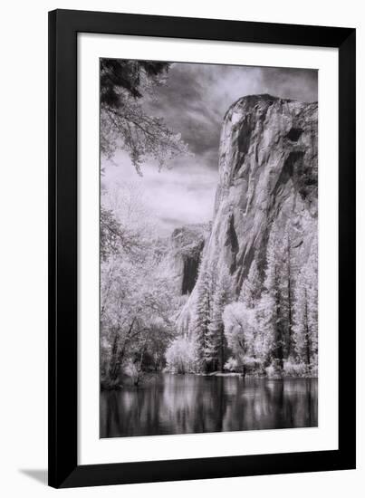 El Capitan and the Merced River, Infrared-Vincent James-Framed Photographic Print