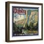 El Capitan Brand - San Dimas, California - Citrus Crate Label-Lantern Press-Framed Art Print