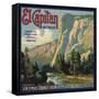 El Capitan Brand - San Dimas, California - Citrus Crate Label-Lantern Press-Framed Stretched Canvas