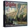 El Capitan Brand - San Dimas, California - Citrus Crate Label-Lantern Press-Stretched Canvas