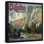 El Capitan Brand - San Dimas, California - Citrus Crate Label-Lantern Press-Framed Stretched Canvas