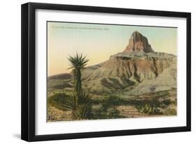 El Capitan, Guadalupe Mountains-null-Framed Art Print